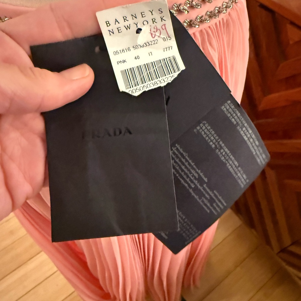Prada Pink Skirt with Rhinestone crystal waistband Detail - Picture 7 of 10